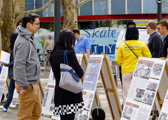 Image for article Atividades do Falun Dafa trazem mais conscientização sobre a perseguição na capital da Austrália 