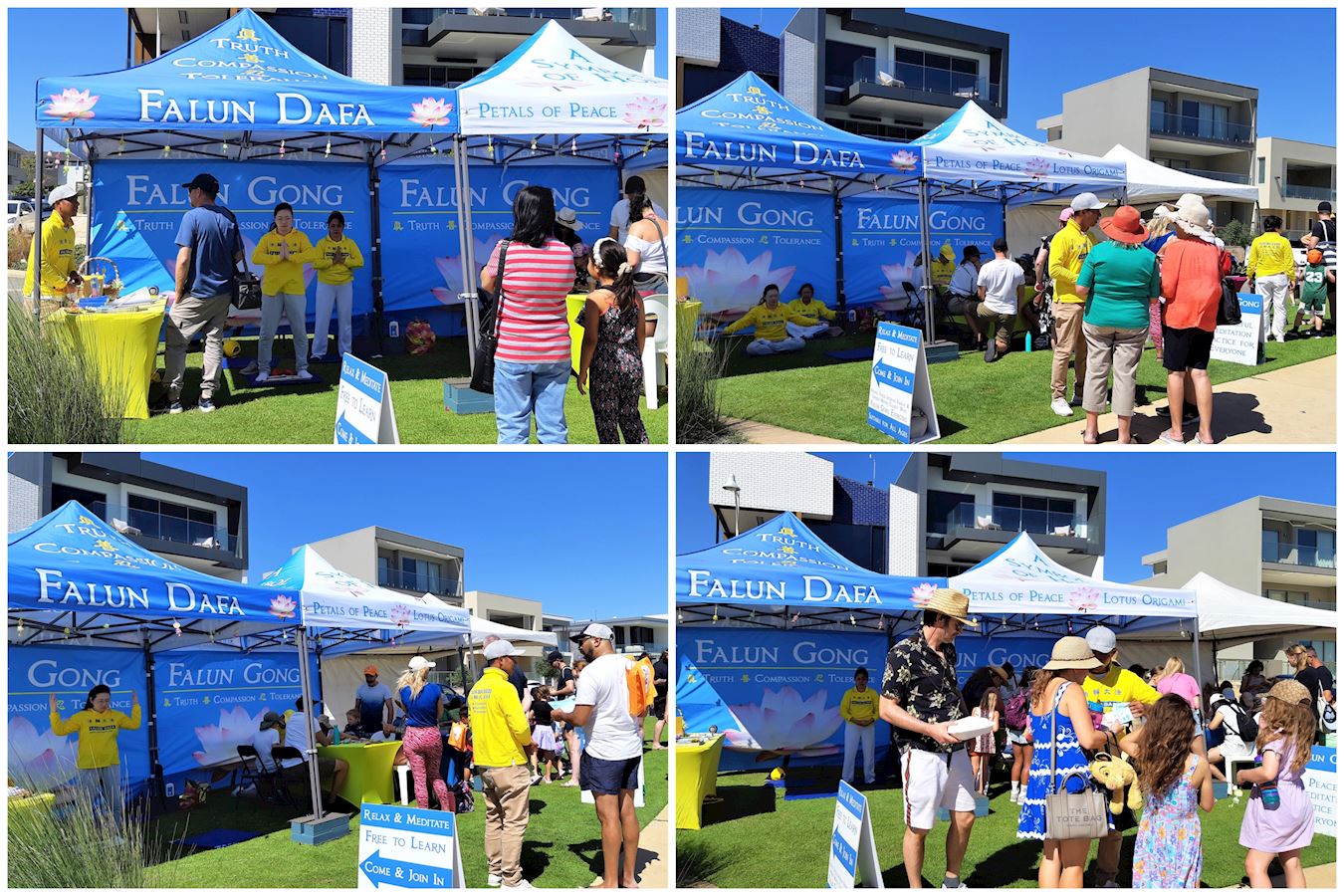 Image for article Austrália: O Falun Dafa é bem recebido no evento comunitário Coogee Live em Perth