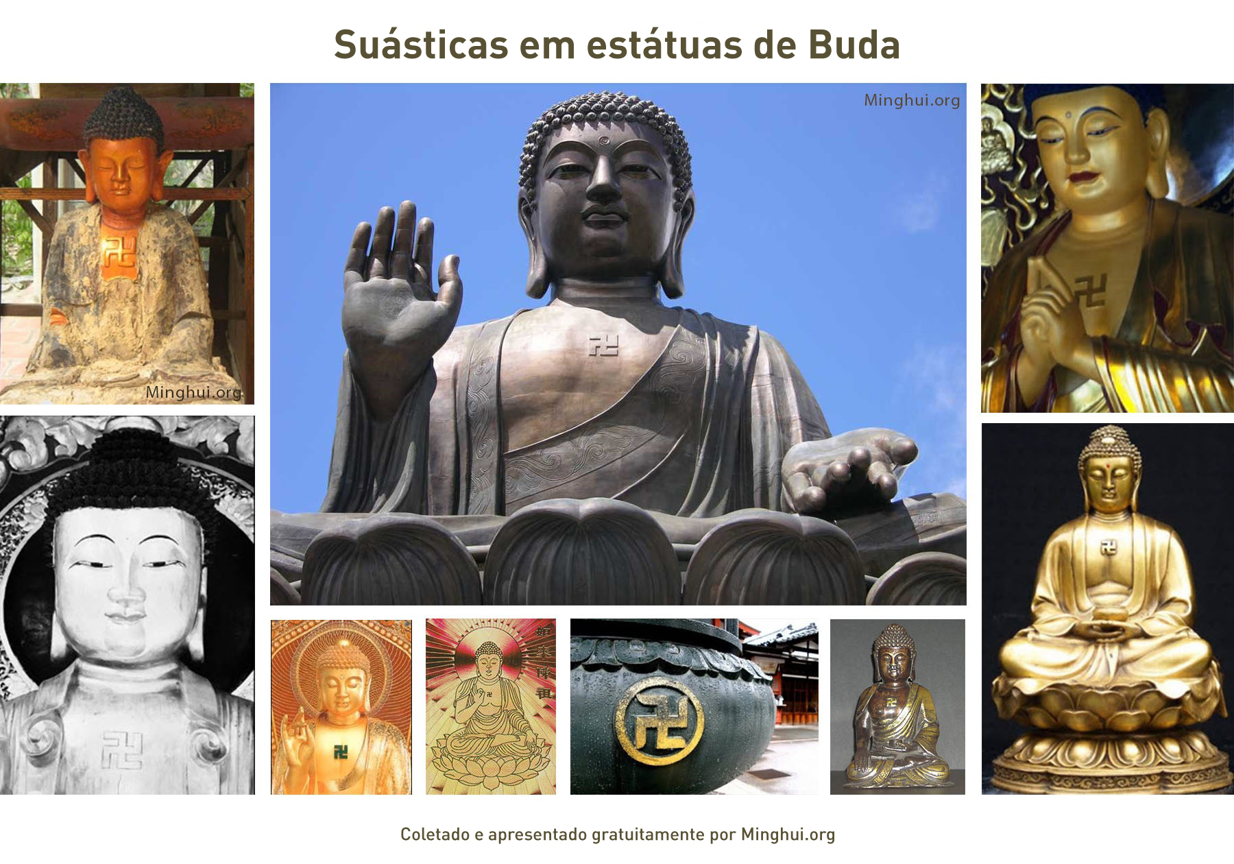 Image for article Suásticas em estátuas de Buda