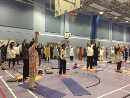 Image for article Reino Unido: Público aprende o Falun Gong durante o Dia Internacional do Yoga