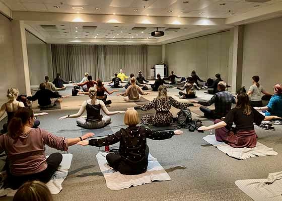 Image for article Helsinque, Finlândia: Falun Dafa é recebido na exposição de saúde e bem-estar