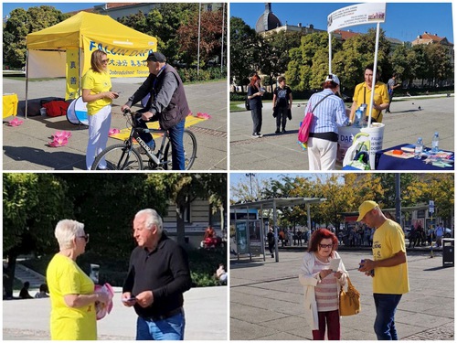 Image for article Croácia: Apresentando o Falun Dafa na capital