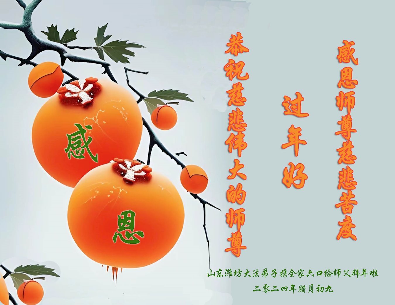 Image for article Os praticantes do Falun Dafa da cidade de Weifang desejam respeitosamente ao Mestre Li Hongzhi um Feliz Ano Novo Chinês (18 saudações)