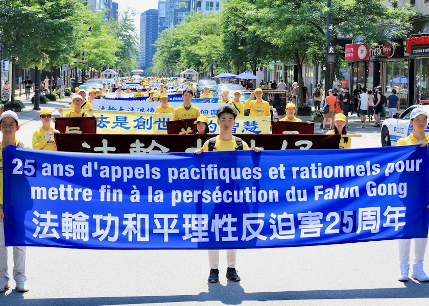 Image for article Montreal, Canadá: Passeata e manifestação expõem a perseguição de 25 anos do regime chinês