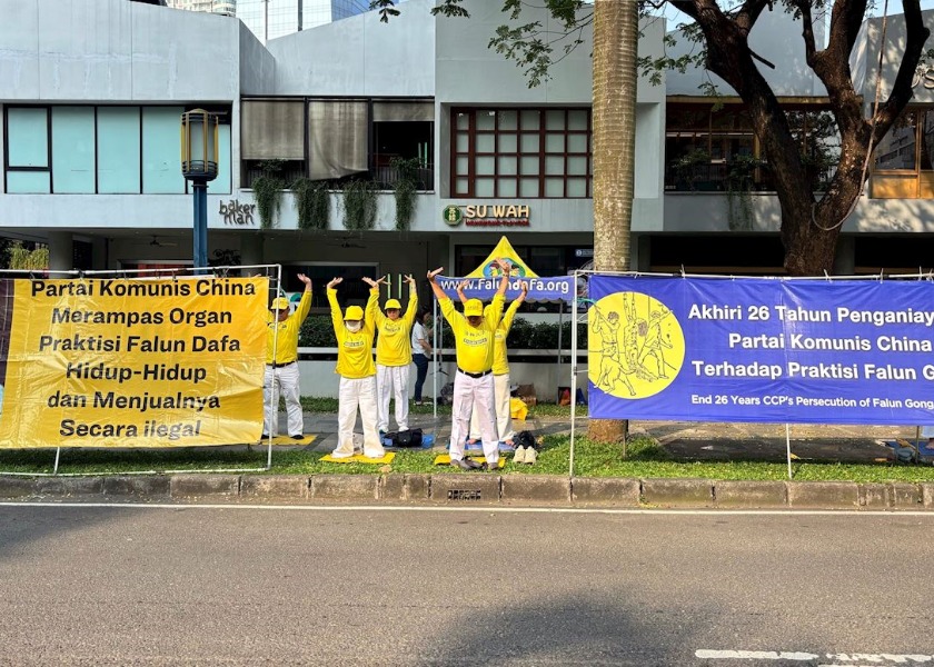 Image for article ​Indonésia: Manifestação pacífica e vigília à luz de velas marcam 26 anos de esforço para acabar com a perseguição ao Falun Gong pelo PCC