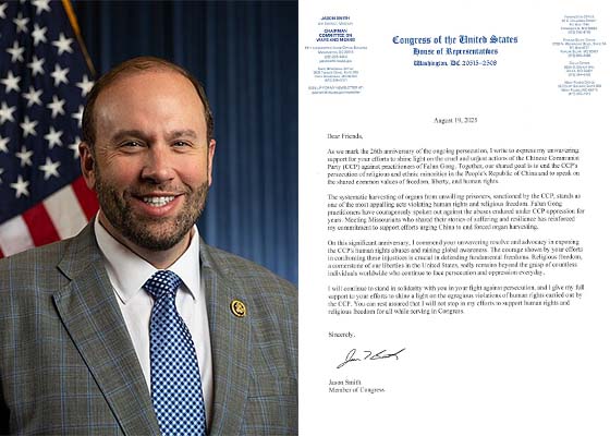 Image for article ​Missouri: Congressista dos EUA condena a perseguição do PCC ao Falun Gong