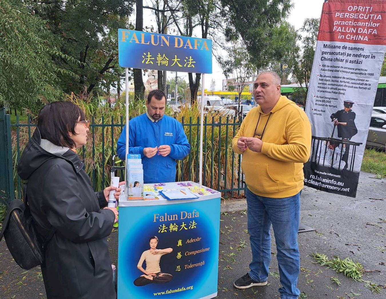 Image for article Os valores do Falun Dafa ressoam durante as atividades na Romênia