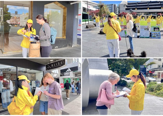 Image for article Nova Zelândia: Público condena a perseguição ao Falun Dafa durante evento em Auckland