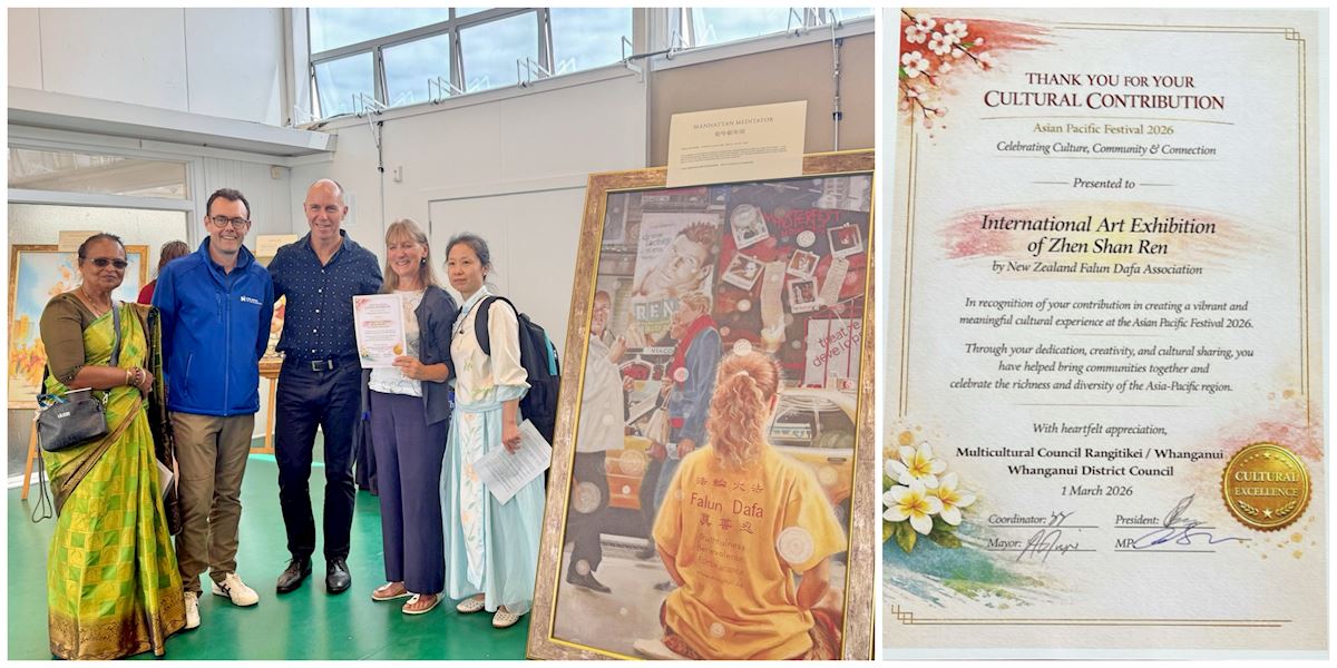Image for article Falun Dafa no Asian Pacific Festival em Whanganui, Nova Zelândia