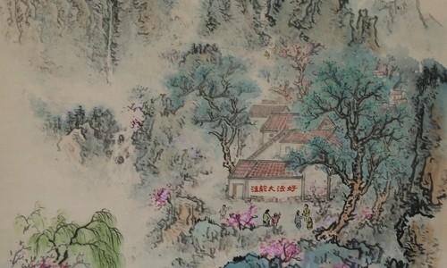Image for article [Comemoração do Dia Mundial do Falun Dafa] Pintura de paisagem: A verdade nas profundezas das montanhas