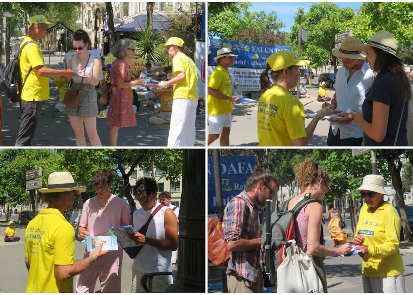 Image for article Moradores de Paris manifestam apoio em manifestação que pede o fim dos 27 anos de perseguição contínua ao Falun Gong