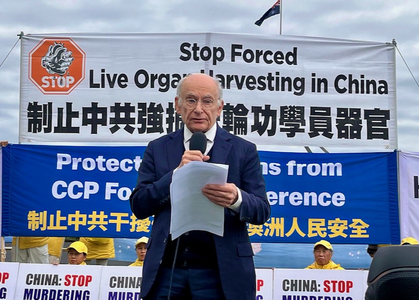 Image for article ​Austrália: Manifestação em Canberra condena a extração forçada de órgãos na China e a repressão transnacional