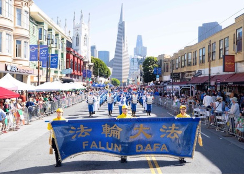 Image for article ​O Falun Dafa é homenageado no desfile da herança italiana em São Francisco