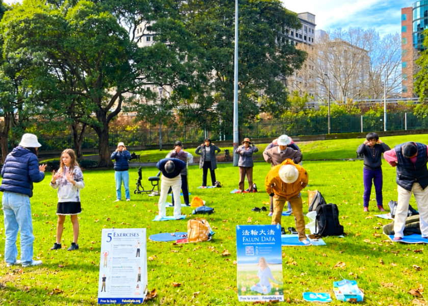 Image for article ​Sydney, Austrália: Apresentando o Falun Dafa no Parque Belmore